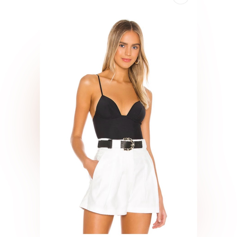 Cupped Nonwire Bodysuit in Black